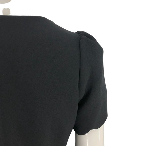 Anthropologie Shoshanna Mirandela Scallop-Edge Midnight Stretch Crepe Midi Dress - Picture 10 of 15